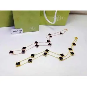 Van Cleef & Arpels 925 Silver with 18K Necklace 150422 1 명품 | 명품하우스
