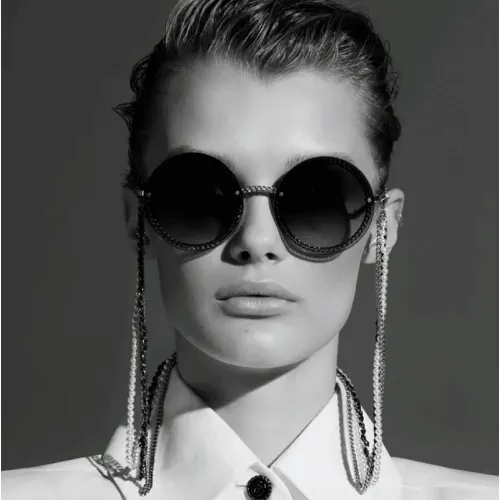 샤넬 CC Logo Pearl Charm Metal Frame Sunglasses 명품 | 명품하우스