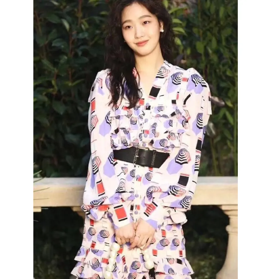 샤넬 플라워 실크 블라우스 19051330 명품 | 명품하우스