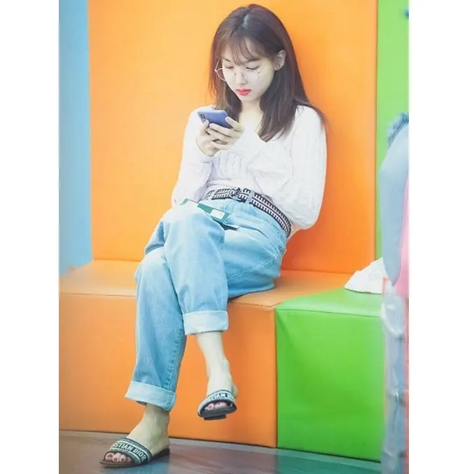 디올 디웨이 자수 코튼 뮬 21060132 명품 | 명품하우스