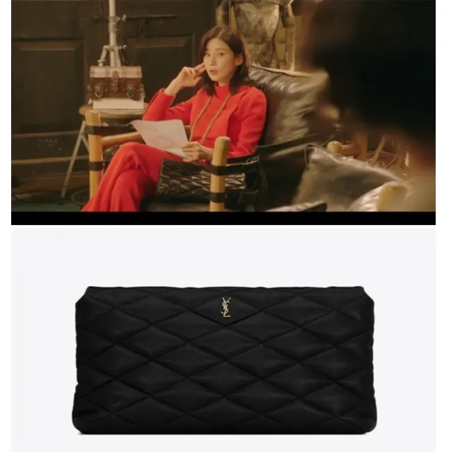 생로랑 SADE PUFFER ENVELOPE CLUTCH IN LAMBSKIN 655004 명품 | 명품하우스