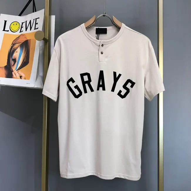 피어오브갓 남/여 grays henley oversized t shirt 22062037 명품 | 명품하우스