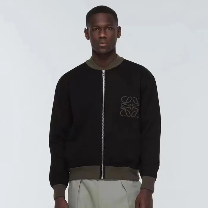 로에베 Anagram Leather Patch Bomber Jacket Black 명품 | 명품하우스