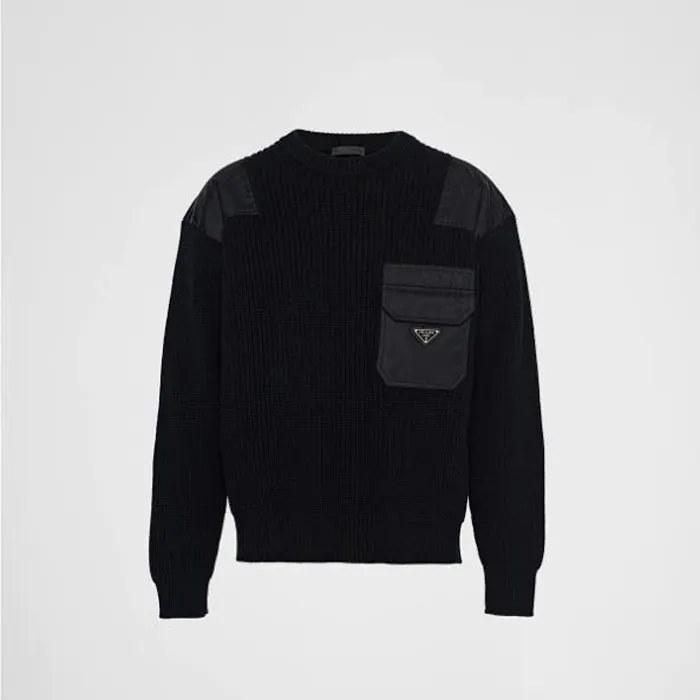 프라다 울 리나일론 스웨터 Wool and Re Nylon sweater UMB392 11AP F0002 S 222 명품 | 명품하우스