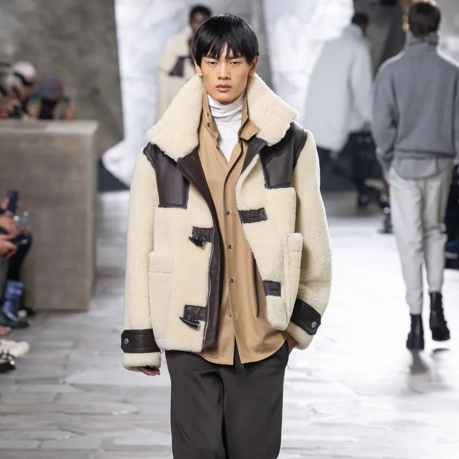 에르메스 Sheepskin duffle coat jacket Natural 23120933 명품 | 명품하우스