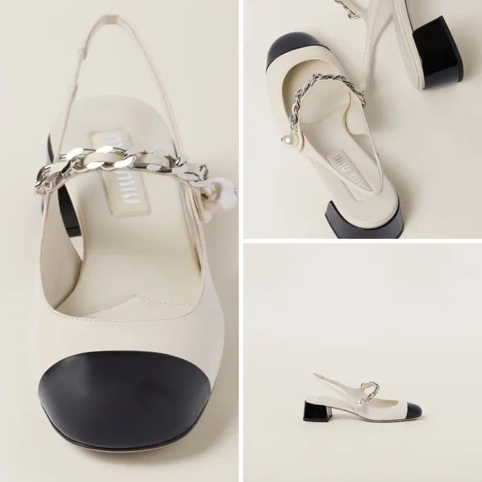 미우미우 Round Toe Casual Style Blended Fabrics Plain Leather 5I045E 3L4I F0A72 F 035 명품 | 명품하우스