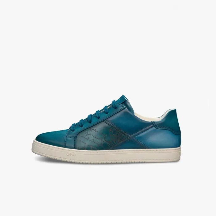 벨루티 Playtime Scritto Leather Low Top Sneakers Aveiro 명품 | 명품하우스