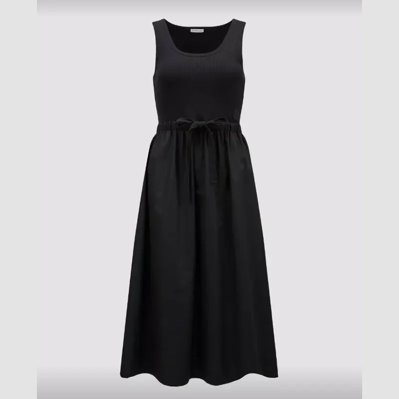 몽클레어 블랙 핏 & 플레어 미디 드레스 J10938I0002089AK6999 명품 | 명품하우스