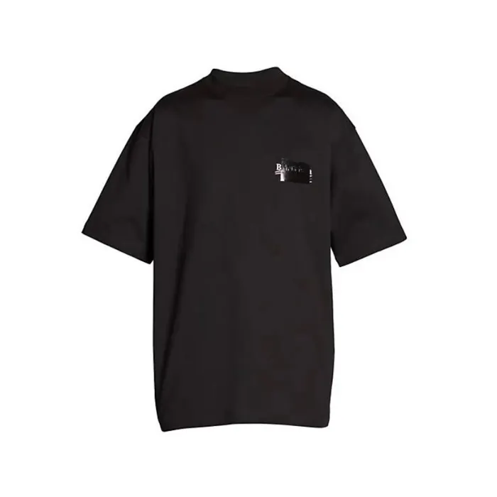 발렌시아가 남/여 개퍼 티셔츠 라지 핏 블랙 641675TNVG11089 명품 | 명품하우스