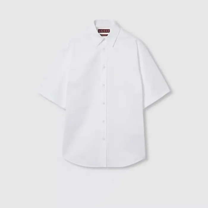 구찌 Cotton poplin shirt with Gucci print 788133 ZAQQ2 9000 명품 | 명품하우스
