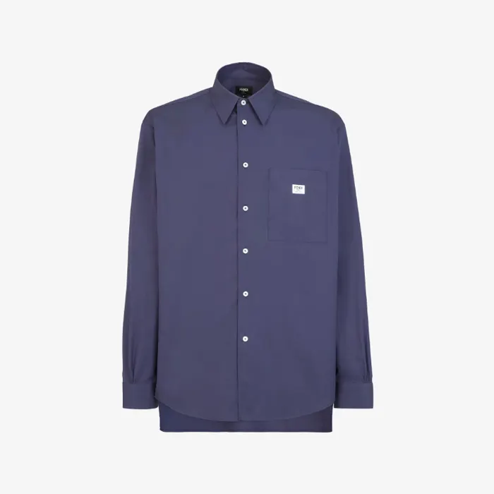 펜디 Dark blue poplin shirt FS1285ARXOF04V6 명품 | 명품하우스
