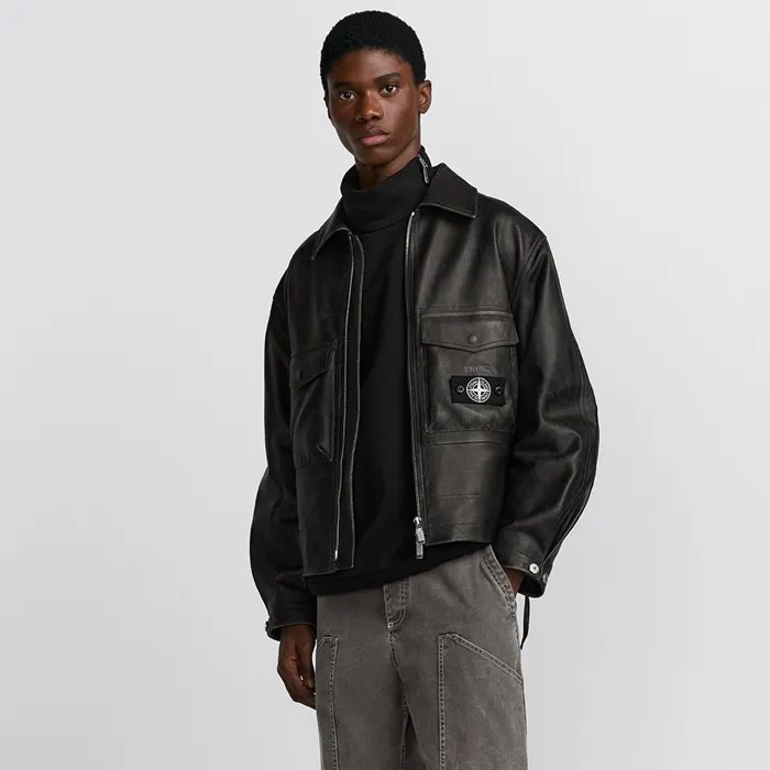 디올 DIOR AND STONE ISLAND 재킷 블랙 나파 양가죽 493L419A0759 C989 명품 | 명품하우스