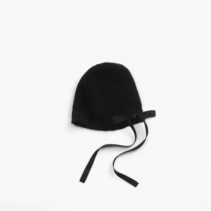 샤넬 Beanie Cashmere & Satin Black 명품 | 명품하우스