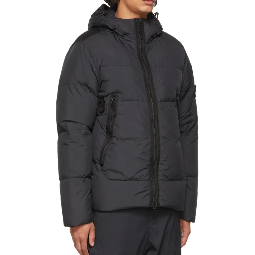 스톤 아일랜드 Black Down Garment Dyed Crinkle Reps NY Jacket 212828M178002 명품 | 명품하우스
