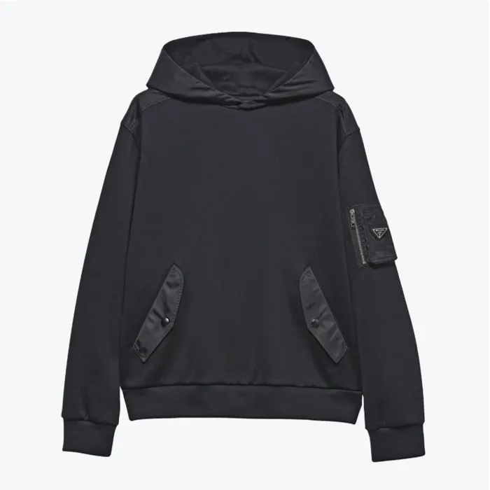 프라다 리나일론 후디 Cotton Fleece and Re Nylon Hoodie 000000000007740010 명품 | 명품하우스