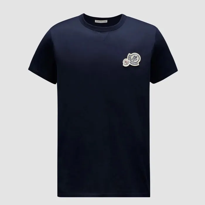 몽클레어 Double Logo Patch Cotton T Shirt K10918C000768390Y773 명품 | 명품하우스