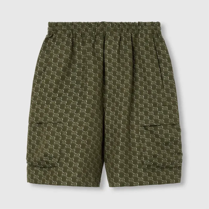 구찌 Cotton jacquard shorts with GG Shadow 804980 명품 | 명품하우스