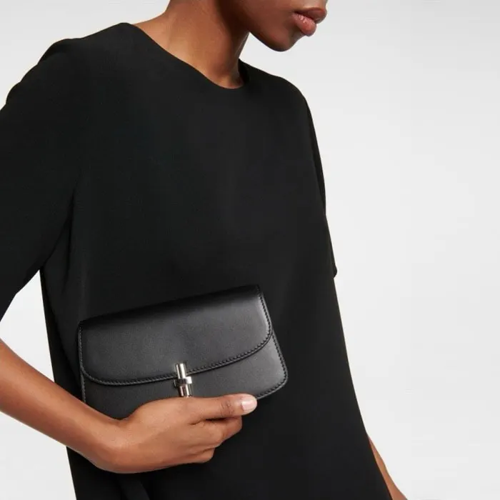 더 로우 Black Sofia Leather Shoulder Bag 명품 | 명품하우스