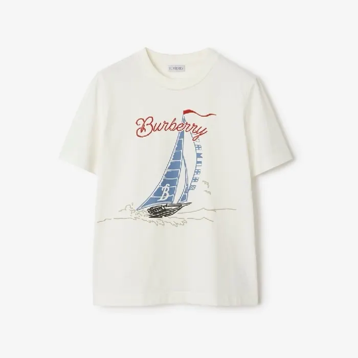 버버리 Sailboat print cotton T shirt 25060332 명품 | 명품하우스