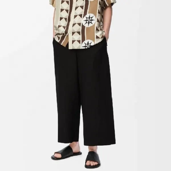로에베 Cropped trousers in viscose and linen H616Y04XA7 명품 | 명품하우스
