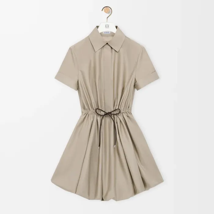 로에베 Short sleeve dress in cotton and silk S359Y09XJF 명품 | 명품하우스