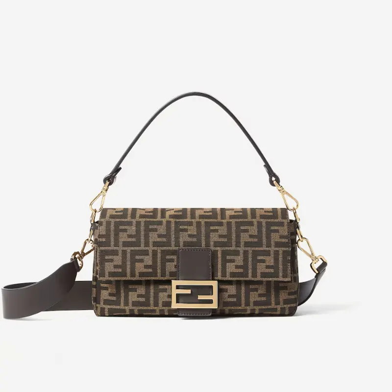 펜디 바게트 토바코 브라운 FF 자카드 패브릭 백 8BR600AFPMF1GL7 명품 | 명품하우스
