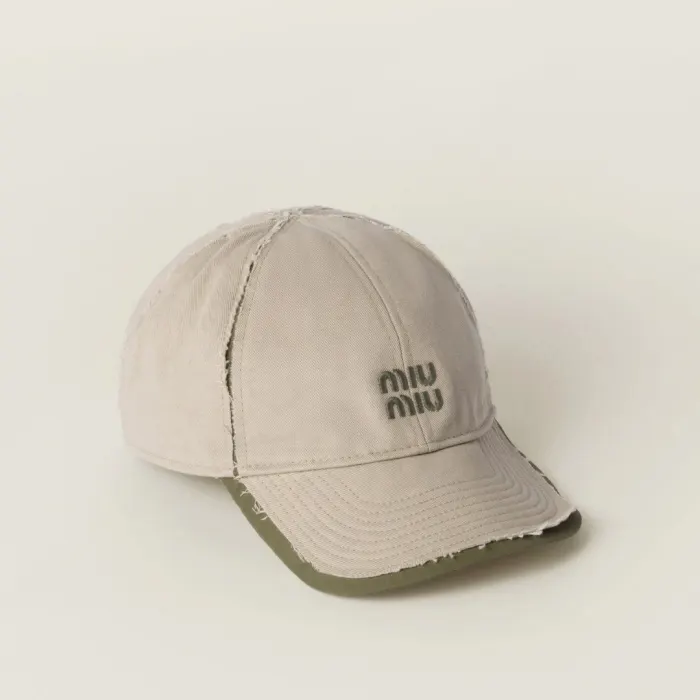 미우미우 드릴 포플린 야구 모자 Drill and poplin baseball cap 5HC369 명품 | 명품하우스