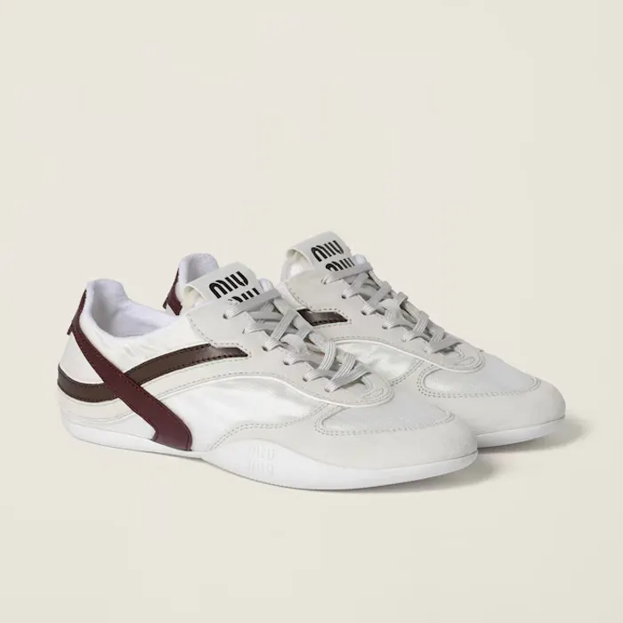 미우미우 Gymnasium technical fabric and suede sneakers 5E428E 명품 | 명품하우스