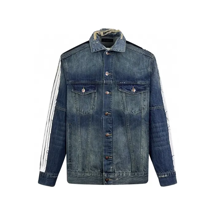 발렌시아가 Men's Cut up Tracksuit Jacket in Blue 831688TSW714011 명품 | 명품하우스
