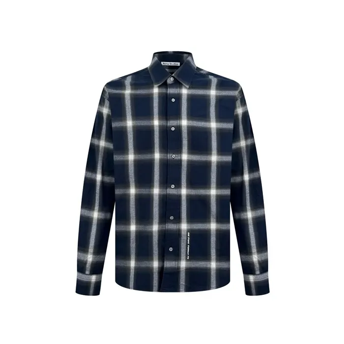 아크네 스튜디오 Blue Checkered Cotton Shirt BB0632AV7 명품 | 명품하우스
