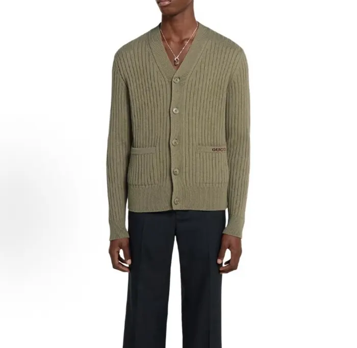 구찌 Rib wool cashmere knit cardigan 824500 명품 | 명품하우스