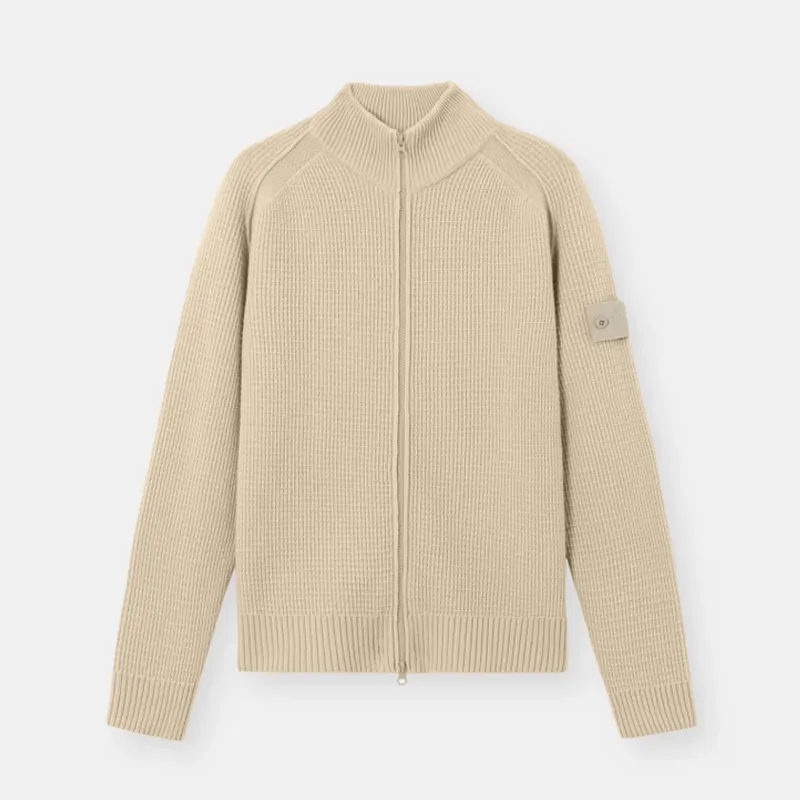 스톤 아일랜드 래글런 슬리브 리브 조직 트리밍 집업 스웨터 3color K2S155100083S00FGV0090 명품 | 명품하우스