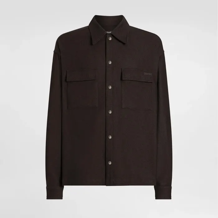 돌체앤가바나 Mélange wool mat shirt G5MM6TFURNCM3977 명품 | 명품하우스