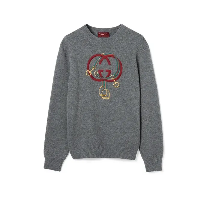 구찌 Knit wool jumper with embroidery 851836 XKFBS 1048 명품 | 명품하우스