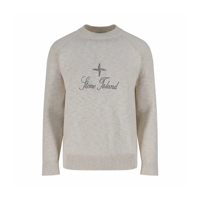 스톤 아일랜드 5100093 WOOL NYLON BOUCLÉ Oversized fit raglan crewneck jumper Knit crewneck 명품 | 명품하우스