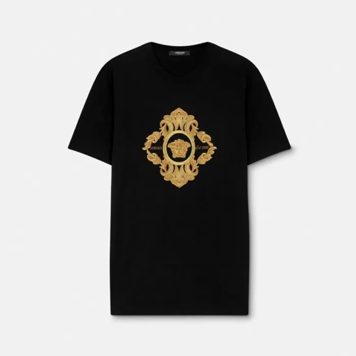 베르사체 Architectural Baroque embroidered T shirt 26031830 명품 | 명품하우스