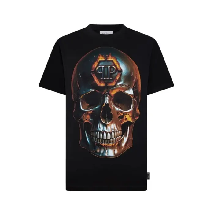 필립 플레인 Round Neck T Shirt Lava Skull SAFC MTK8878 PJY002N 02 명품 | 명품하우스