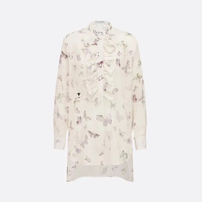 디올 Blouse with Ruffled Neckline 611B67A3C19 X1846 명품 | 명품하우스
