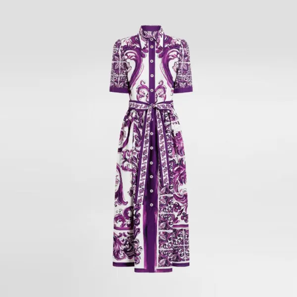 돌체앤가바나 Majolica print midi dress F6JFNTFI5JP 명품 | 명품하우스