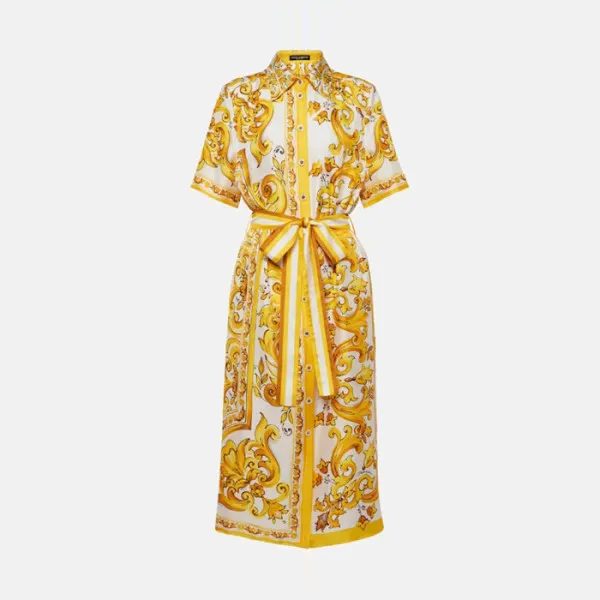 돌체앤가바나 Majolica print cotton shirtdress F6JFNTFI5JK 명품 | 명품하우스