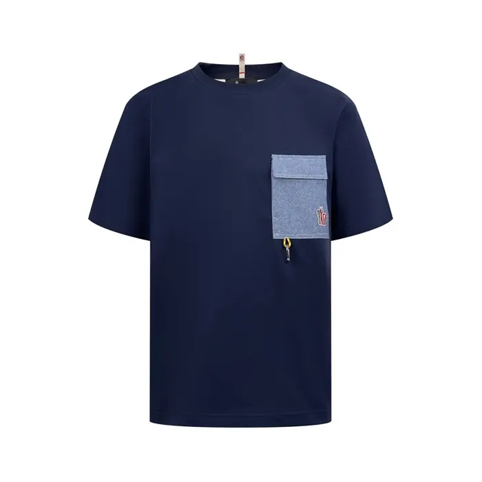 몽클레어 데님 포켓 코튼 블렌드 티셔츠 L1 097 8C00001 89AW1 742 명품 | 명품하우스