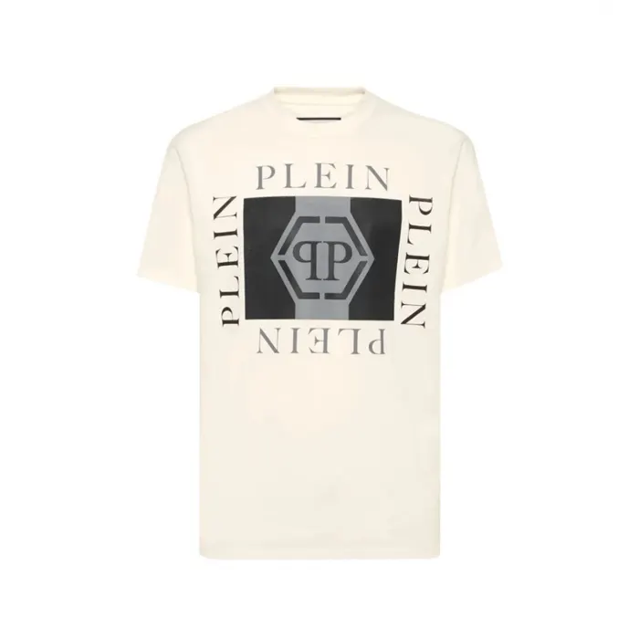 필립 플레인 logo print hexagon T shirt FAECMTK8460PJY002N 명품 | 명품하우스