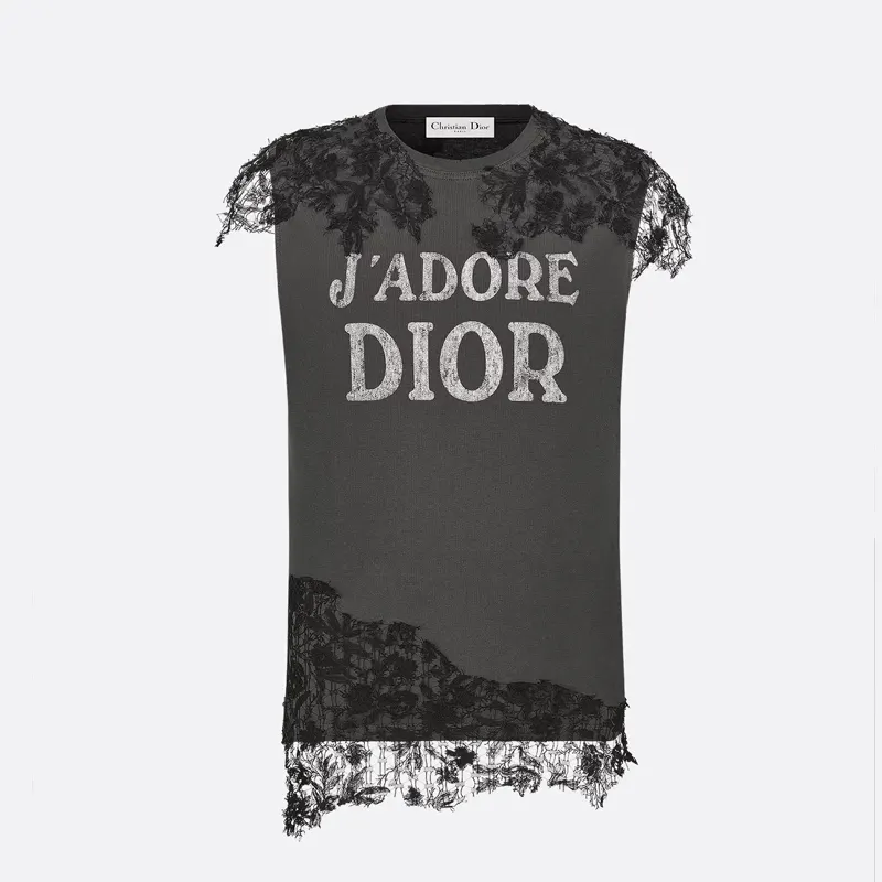 올 J'Adore Dior 탱크 탑 저지 블랙 레이스 553T12B4250 X8335 명품 | 명품하우스