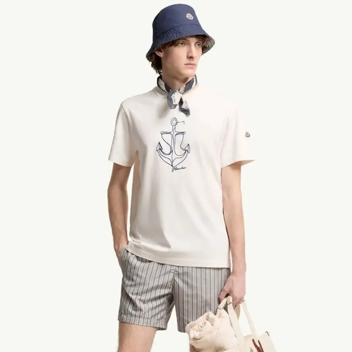 몽클레어 Embroidered Cotton T Shirt L10918C0005389B8U035 명품 | 명품하우스