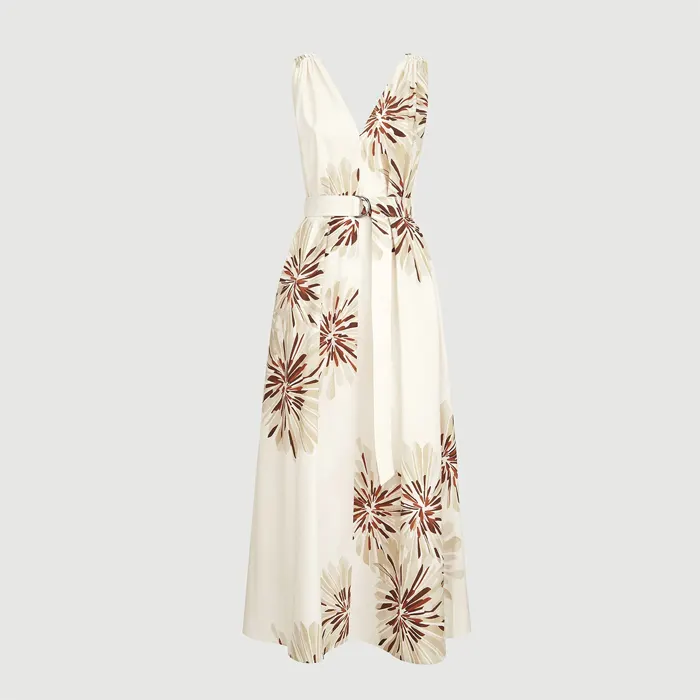 브루넬로 쿠치넬리 Cotton bloom print poplin dress with monili 261MQ197A5092 명품 | 명품하우스
