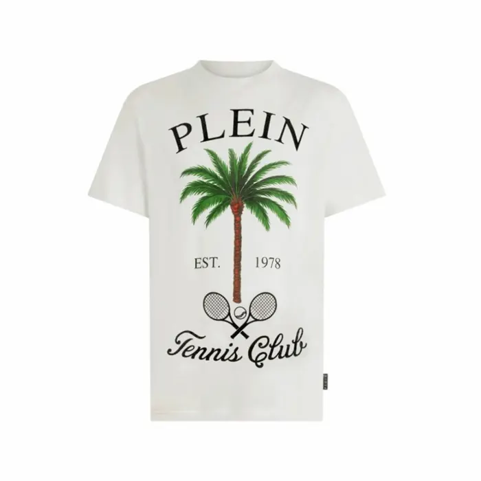 필립 플레인 Round Neck T Shirt Tennis Club Stones PAFC MTK9036 PJY002N 01OF 명품 | 명품하우스
