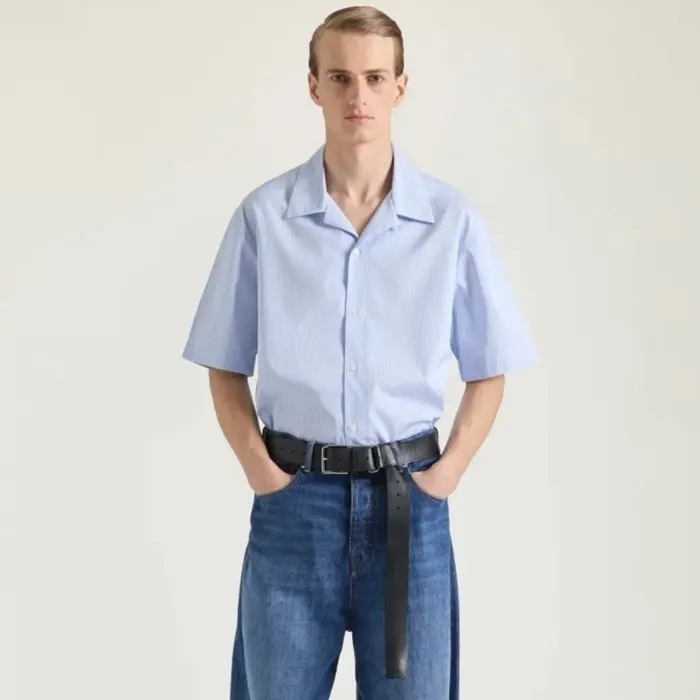 지방시 cotton pinstripe bowling shirt BM616J123T 명품 | 명품하우스