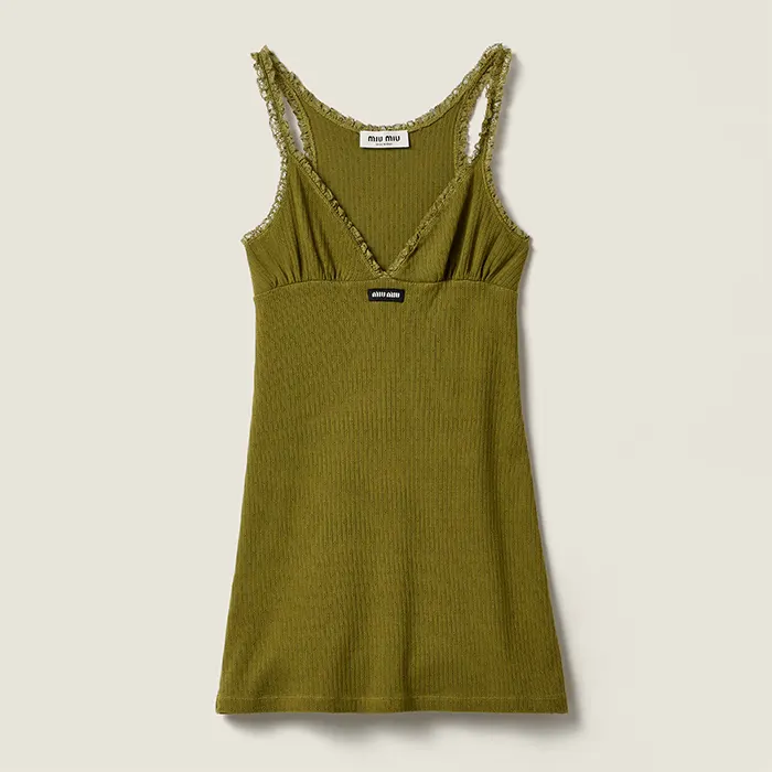 미우미우 Garment dyed cotton mini dress MF6263 19DF F0393 S OOO 명품 | 명품하우스