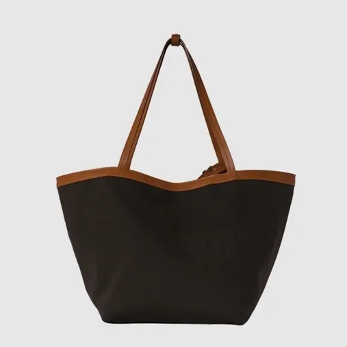 더 로우 Park Tote Three Canvas 코튼 캔버스 & 가죽 백 W1892W188L72BBCS 명품 | 명품하우스