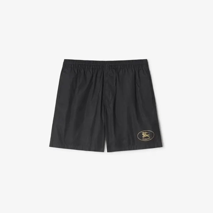 버버리 Men's Black Knight Stamp Swim Shorts 26062730 명품 | 명품하우스